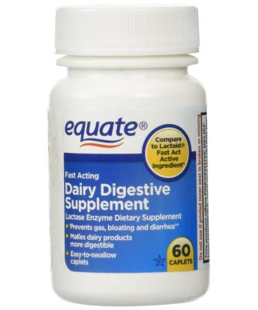 Equate Quick Action Dairy Digestive Supplement, 60ct