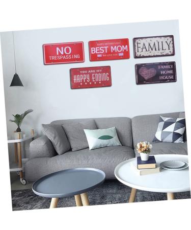 ABOOFAN Vintage Decor Retro Decor Vintage Sign Wall Decor License Plate Decorative Paintings Metal - Buy Online on GoSupps.com
