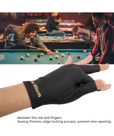 Fockety Pool Cue Gloves | Universal Durable Billiard Gloves | Breathable Right Hand Black - Shop Now! - Buy Online on GoSupps.com