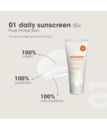 Newkee Sunscreen SPF 50+ (100ml) - Waterproof Vegan & Perfume-Free Sun Protection by Manuel Neuer & Angelique Kerber - Buy Online on GoSupps.com