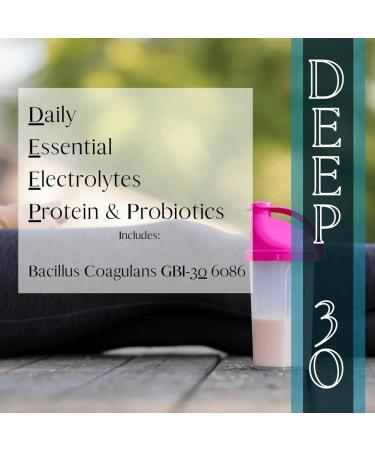 Mt. Capra Deep 30 | Meal Replacement Shake, Goat Protein Powder with Grass-Fed Whey Protein, Casein Protein, Minerals, and BC-30 Probiotics | Strawberry Splash | 30 Servings - 2 Pounds - Buy Online on GoSupps.com