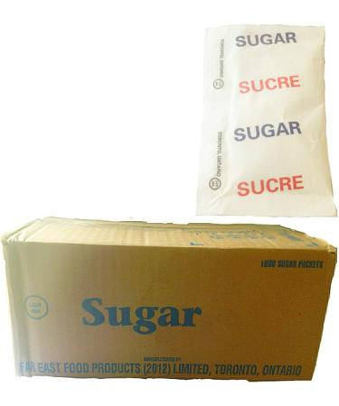 Far East Granulated White Sugar Packets (Sachets) - 3 Gram/Packet (1000 Packets) - Buy Online on GoSupps.com