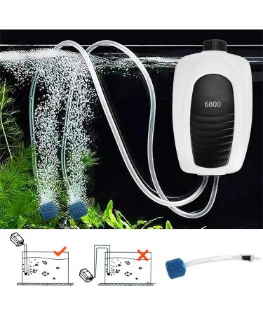 Buy Adjustable 3.5W Quiet Aquarium Air Pump with 2 Air Holes Air Stone & Check Valves - Ideal for Hydroponic Aquariums - International Shipping Available - Buy Online on GoSupps.com