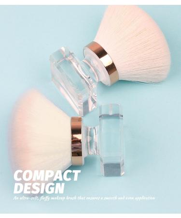 Sonnorel foundation brush big powder makeup brush dome blush brush bulk powder brush transparent handle brush artificial fiber uniform blush brush - Buy Online on GoSupps.com
