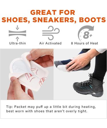 MEDLOT Toe Feet Warmers - 22/44 Pairs | Air-Activated Adhesive Warmers for Shoes and Boots - Buy Online on GoSupps.com