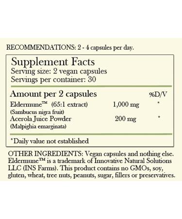 Herbal Roots Eldermune Elderberry - 65X Concentrated Sambucus Negras Extract - 65,000mg Equivalent per Serving - Buy Online on GoSupps.com
