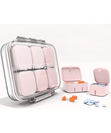 UNI-AOSA Travel Pill Organizer - 10 Compartments, Pink, Moisture & Water Proof, BPA-Free - Buy Online on GoSupps.com