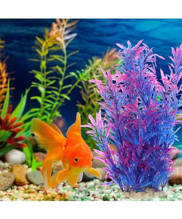 Ipetboom Terrarium Tank Plants 2pcs Aquarium Landscaping Plastic Plants Fish Tank Landscape Ornaments Fake Aquarium Plant Root Dark Blue - Buy Online on GoSupps.com