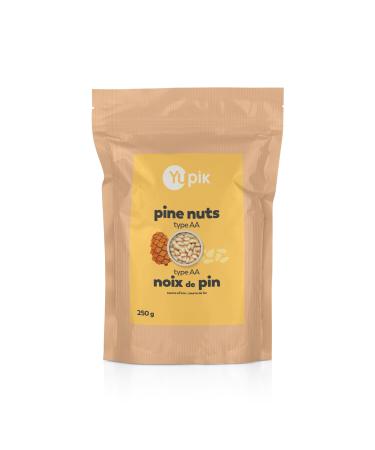 Yupik Pine Nuts 250 g Raw Gluten-Free Kosher Raw Nuts Smooth & Creamy Pine Kernels Shelled Unsalted Unroasted Oil-Free Source of Iron Ideal for Cooking & Baking