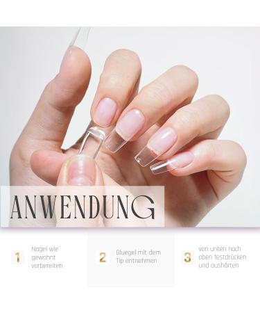  Lynis Nailshop Lynis-Nailshop.de Press on Nails Gel Glue for Home Nails No HEMA 20 ml Easy to Apply - Buy Online on GoSupps.com