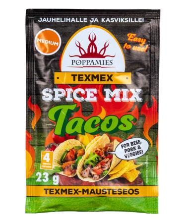 Texmex Tacos Spice Mix - Vegan Gluten Free Lactose Free - Spiciness: Medium - 23g - Buy Online on GoSupps.com