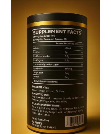 Premium Himalayan Shilajit Honey Sticks 30 Single-Use Packs | Raw Organic Honey + Top Himalayan Shilajit Resin | 85+ Trace Minerals & 70%+ Fulvic Acid for Energy Immunity Vitality (Pack of 1) 0.28 Ounce (Pack of 30) - Buy Online on GoSupps.com