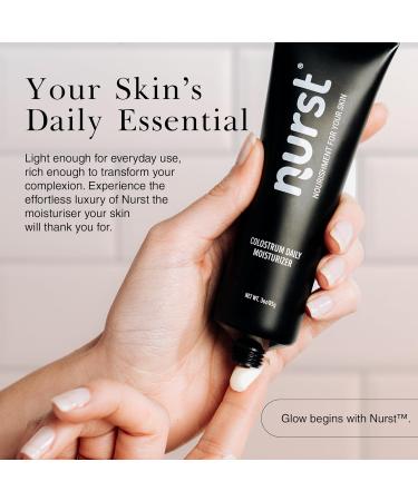 Nurst Colostrum Daily Face Moisturizer - Lightweight Hydrating Cream with Natural Citrus Scent - Daily Facial Moisturizer for All Skin Types - Niacinamide Hyaluronic Acid - Buy Online on GoSupps.com