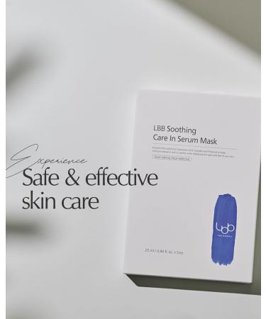 LBB Soothing Care In Serum Mask - Hypoallergenic Vegan Face Mask Sheet | Calming & Moisturizing | Protectol & Hyaluronic Acid | 5 Sheets - International Shipping Available - Buy Online on GoSupps.com