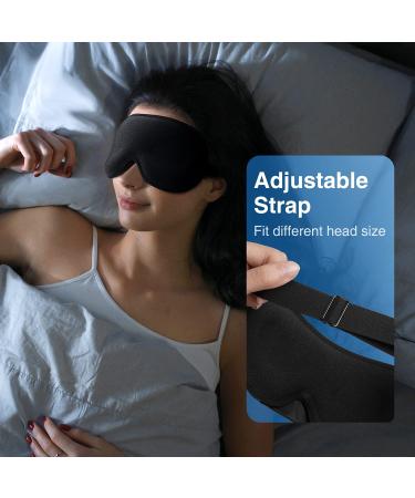 YFONG 3D Micro Weighted Sleep Mask for Women and Men - Pressure Relief Eye Mask for Blocking Light - Adjustable Strap for Travel, Nap, Yoga - 2022 Edition - Buy Online on GoSupps.com