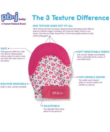 Peanut Butter and Jelly Baby Silicone Teething Mitten - Sports Theme - Buy Online on GoSupps.com