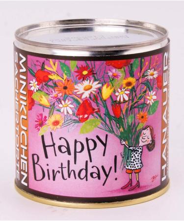 Hanauer BIO Sachertorte 'Happy Birthday' - 150g Dark Chocolate Cake for International Shipping - Buy Online on GoSupps.com