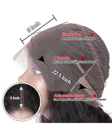 Buy 20 Curly Front Lace Wig - Remy Brazilian Human Hair 360 Pre-Plucked with Baby Hair - Natural Deep Curly Hair for Women - Buy Online on GoSupps.com