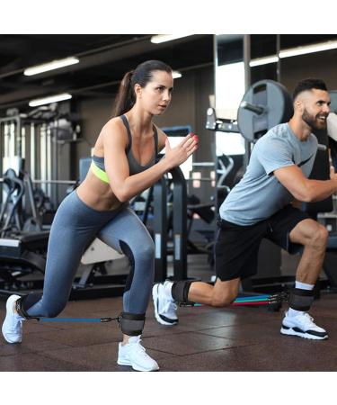 Ankle Resistance Bands with Cuffs - Adjustable Ankle Resistance Bands Set | Fitness Training Ankle Band Resistance with Storage Bag | Ankle Resistance Bands for Glutes | Exercise Equipment - Buy Online on GoSupps.com