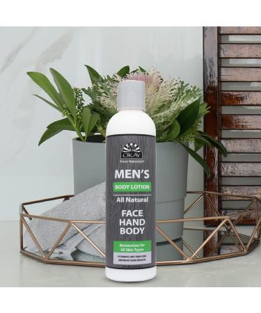 OKAY for Men All Natural Body Lotion 8oz - Hydrating Nourishing & Eco-Friendly Skincare for Men - Buy Online on GoSupps.com