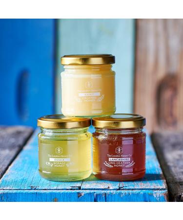 London Honey Co. British Honey Trio Gift Set - 100g x 3 | Pure, Raw & Unpasteurised | Natural Single Origin Honey - Buy Online on GoSupps.com