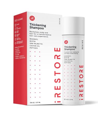 iRestore Anti Hair Loss and Thinning Shampoo - Biotin Formula for Hair Growth Thickening and Volumizing for Men & Women - 8 Fl Oz