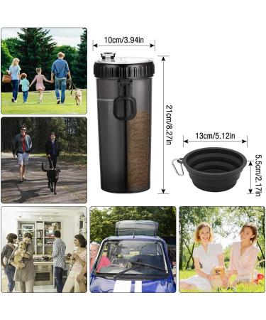 Yeengreen Dog Drinking Bottle - 2-in-1 Portable Pet Water Bottle with Folding Bowls for Travel - Buy Online on GoSupps.com