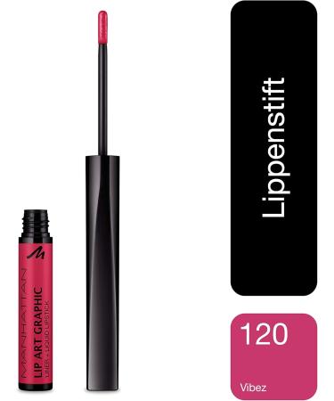  Manhattan Manhattan Lip Art Graphic 120 Vibez nourishing pink lipstick for a feminine look maximum color intensity and long wear - Buy Online on GoSupps.com