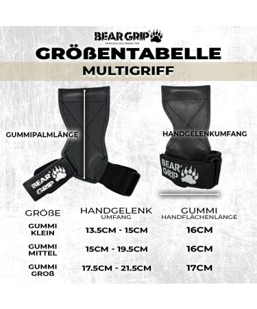 BEAR GRIP Heavy Duty Weight Lifting Straps & Hooks | Multi-Grip High Quality Rubber Small - International Shipping Available - Buy Online on GoSupps.com