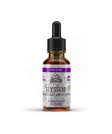 Hyssop Tincture Organic Hyssop Extract (Hyssopus officinalis) Dried Leaf and Flowers Herbal Supplement Non-GMO in Cold-Pressed Organic Vegetable Glycerin 700 mg 4 oz (120 ml) 4 Ounce