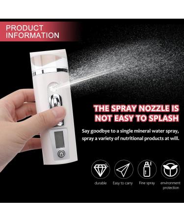 Baluue 2pcs Hydrating Instrument Fog Humidifier Portable Humidifer Mini Face Sprayer Face Steamer Abs White - Buy Online on GoSupps.com