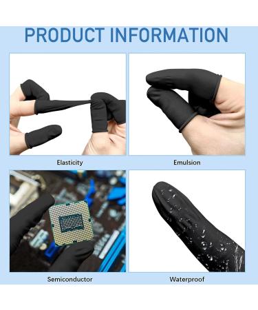 230 Pcs Latex Finger Cots Disposable Fingertips Protective Finger Cots for Electronic Repair  Handmade  Industrial Apply  Black - Buy Online on GoSupps.com