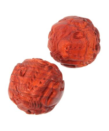 Healeved 1 pair of handmade ball made of Chinese ball to the hand surface massage relaxation balls made of gentle rolling balls portable massage balls fitness meridian little ball