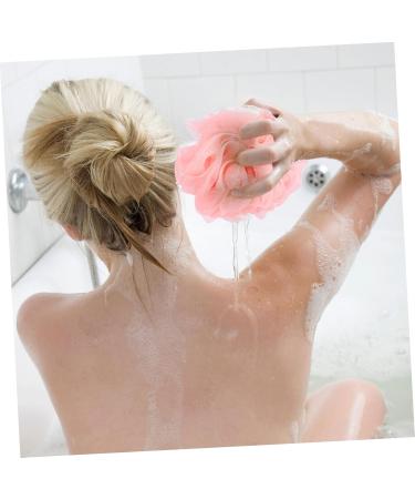 Housoutil 3 Sets Bath Sponge Set - Exfoliating Towel & Shower Pouf for Deep Cleaning - Buy Bathing Accessories Online - Rayon Pink - Buy Online on GoSupps.com