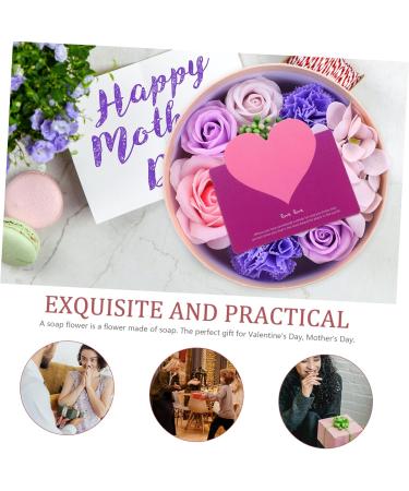 Angoily Preserved Decoration Floral Scented Soap Decorative Soap Floral Scented Bath Soap Scented Plant Soap Faux Floral Plant Indoor House Plants Purple Rose - Buy Online on GoSupps.com