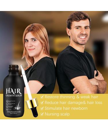 5% Minoxidil Hair Growth Serum - Biotin Oil for Men & Women | Thicker Healthier Hair Regrowth Treatment 2.02 oz - Buy Online on GoSupps.com