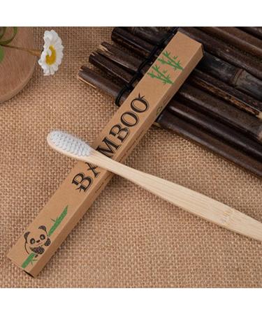 Eco-Friendly Bamboo Toothbrush Set | 5 Degradable Charcoal Brushes - BPA-Free & Environmentally Safe - Buy Online on GoSupps.com