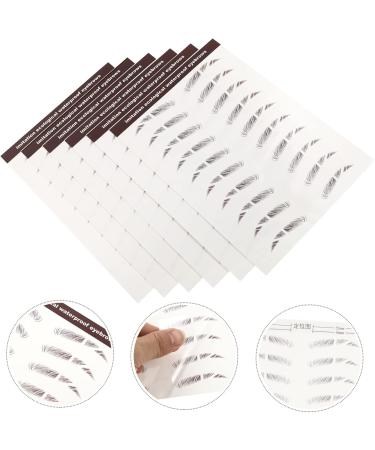 DOITOOL 30 Pcs Eyebrow Stickers Brown Eyebrow Sticker Imitation Eyebrow Tattoos Bionic Transfer Stickers 3d 6X1X0.1CMx5pcs Brownx5pcs - Buy Online on GoSupps.com
