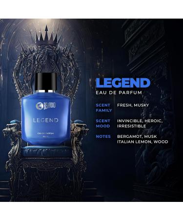 Beardo_LEGEND Perfume For Men 100 ml | Eau De Parfum | Valentine's Day Gift for Boyfriend Husband | Intense Fresh Musky Woody| Strong Long Lasting Mens - Buy Online on GoSupps.com