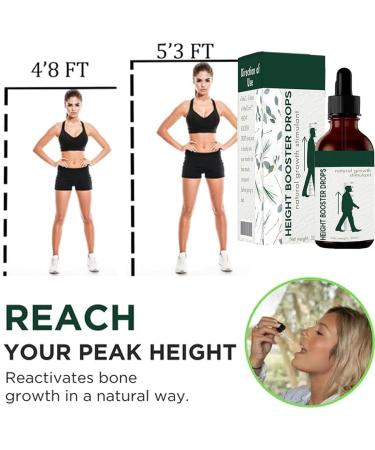 Medicare Height Booster Drops | 2023 Herbal Height Growth Oil for Adolescent Bone Growth (2 PCs) - Buy Online on GoSupps.com