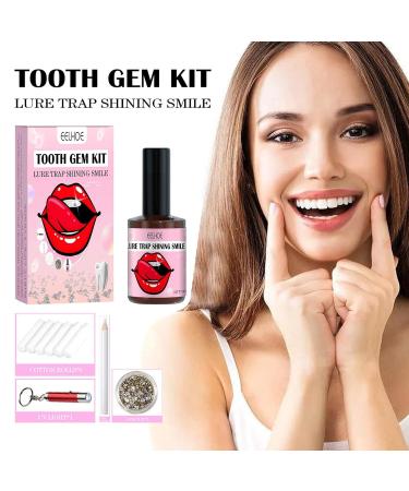 Premium Tooth Jewelry Set: DIY Tartar Gemstone Kit with Glue | Unique Tooth Stone Decor for Sparkling Smiles - Buy Online on GoSupps.com