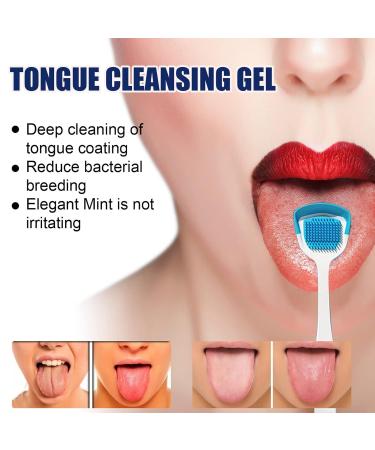 Tongue Cleaning Kit - Oral Care Gel & Brush for Breath Freshness | 2 Sets to Combat Oral Thrush & Remove Tongue Coating - Buy Online on GoSupps.com
