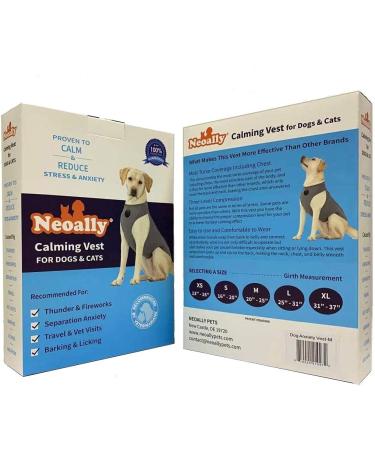 Neoally X-Large Dog Anxiety Calming Vest with Adjustable Compression - Stress Relief for Dogs and Cats - Buy Online on GoSupps.com