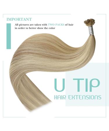 Youngsee Bonding Extensions - Real Hair Blond Highlights 45cm U Tip Remy Keratin 50g #16/22 #P16/22 - Premium Quality Hair Extensions - Buy Online on GoSupps.com