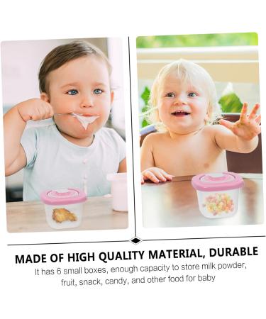 1 Set 6pcs Food Supplement Box Microwavable Food Infant Food Container Microwave Food Jar re-usable Assorted Color 17X8.2cm - Buy Online on GoSupps.com
