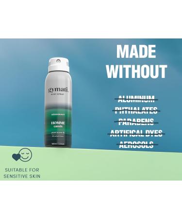 Gymati Aluminum-Free Whole Body Deodorant Spray Set - 2 Travel Size 3.4 Oz | 24H Odor Protection | Vegan & Plant-Based | Made in USA - Men's Deodorant - Buy Online on GoSupps.com