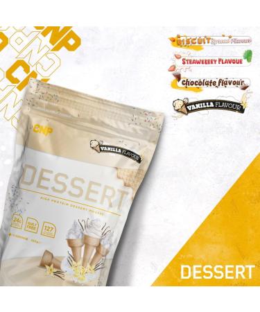 CNP Professional High Protein Dessert Mix 25g of Dual Release Protein with Micellar Casein 350g and 10 Servings 4 Great Flavours (Vanilla) - Buy Online on GoSupps.com