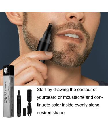 Elmys Waterproof Beard Filling Pen Kit - Long Lasting Natural Black Beard Pencil for Men | Shape & Define Your Beard - Buy Online on GoSupps.com