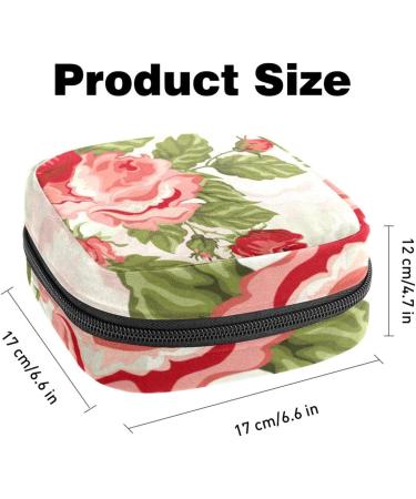 Portable Women's Menstrual Cup & Tampon Bags - Elegant Floral Design for Teen Girls - Buy Online on GoSupps.com