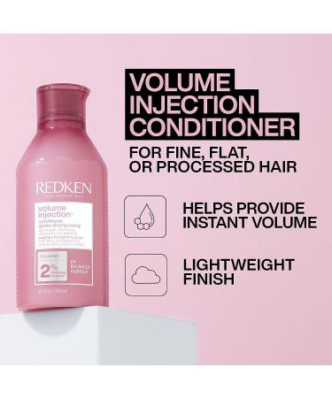 Redken Volume Injection Conditioner | Volumizing & Detangling for Fine Hair | 10.1 Fl Oz - Buy Online on GoSupps.com